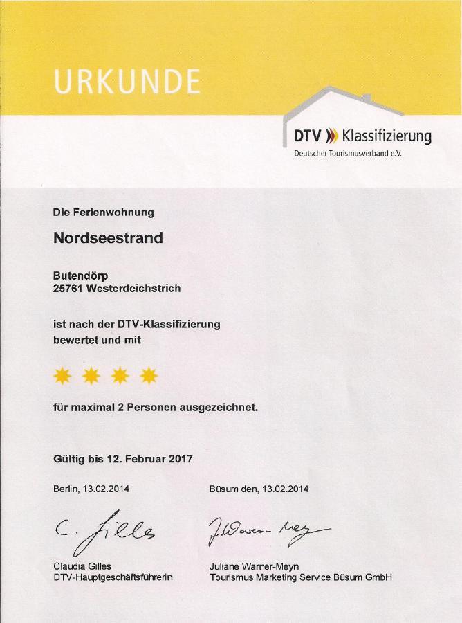 Апартаменты Fewo-Nordseestrand Бюзум Экстерьер фото